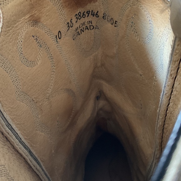 Tan Western vintage Cowboy Boots - Picture 4 of 7